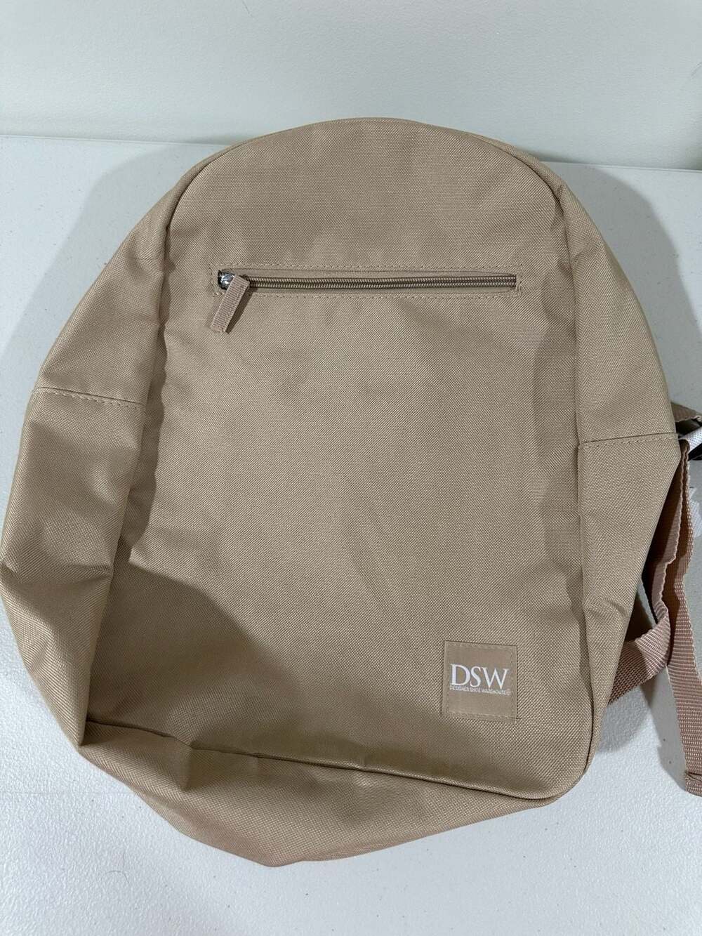 DSW Exclusive Backpack Duo Beige Canvas Sherpa Cute